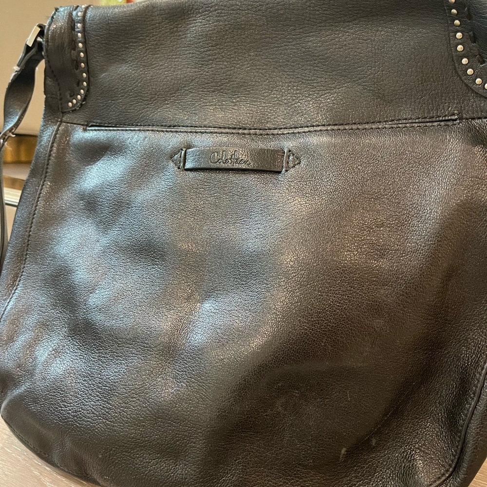 Black Leather Cole Haan Satchel/Crossbody